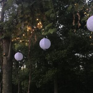 Chinese Lanterns, 7" Diameter, Battery Operated