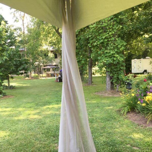 Tent Leg Curtains, (Canvas Or Chiffon), Around Perimeter Of Large Tent