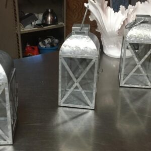 Galvanized Lantern, 7"