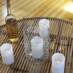 LED Pillar Candle, White