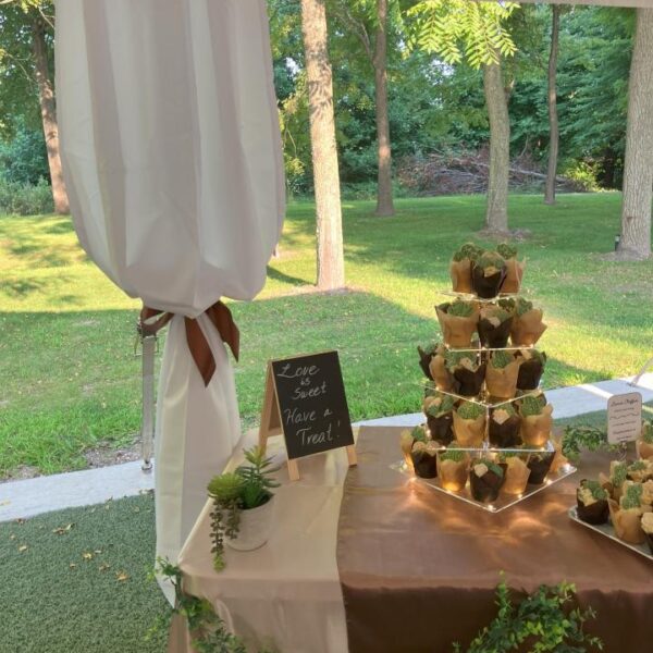 Tent Leg Curtains, (Canvas Or Chiffon), Around Perimeter Of Large Tent