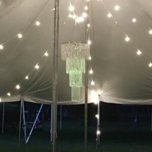 Crystal "Inverse Wedding Cake" Chandelier (5 Ft Long)