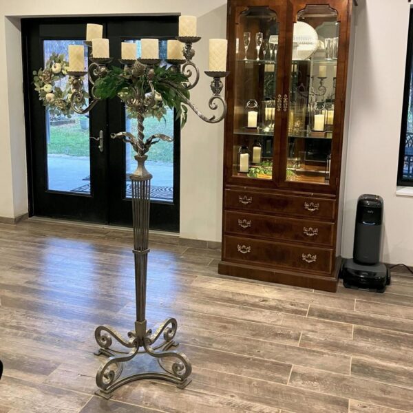 Guilded, Ornate 5 Ft Candelabra