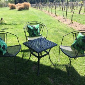 Black, Metal Side Table