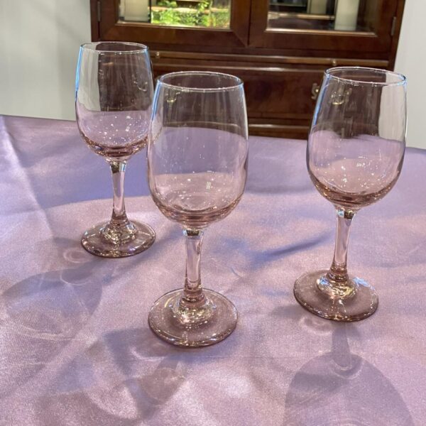 Wine Glasses (6.5 Oz), Rose Tint