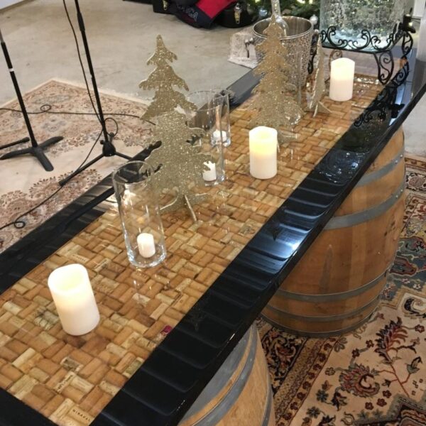 Tall Bar Stools, All Weather Wicker, Black