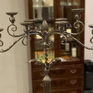 Guilded, Ornate 5 Ft Candelabra