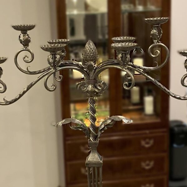 Guilded, Ornate 5 Ft Candelabra