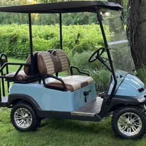 Robin Egg Blue Golf Cart, 4 Seater
