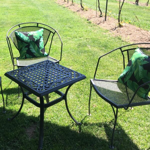 Black Metal Bistro Chair