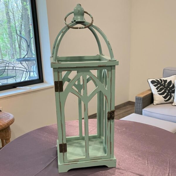 Painted Wooden Lantern