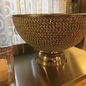 Crystal Studded, XL Punch Bowl
