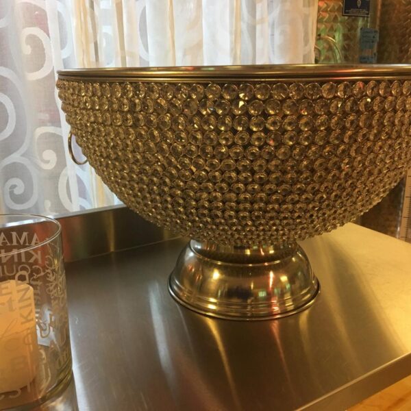 Crystal Studded, XL Punch Bowl