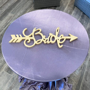 Wooden Bride Groom Signs