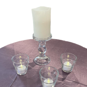 Glass Candlestick, Large
