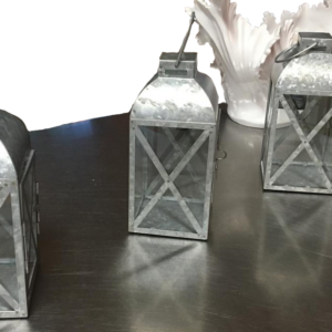 Galvanized Lantern, 7"