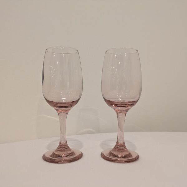 Wine Glasses (6.5 Oz), Rose Tint