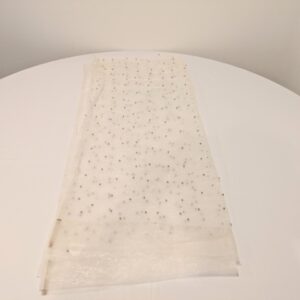 Sheer Curtains With Silver Studding, Around Perimeter Of Tiki Gazebo (Per Pr)