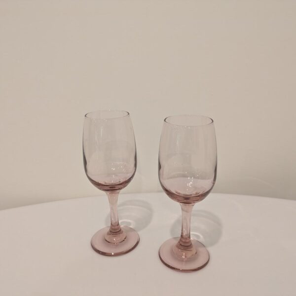Wine Glasses (6.5 Oz), Rose Tint
