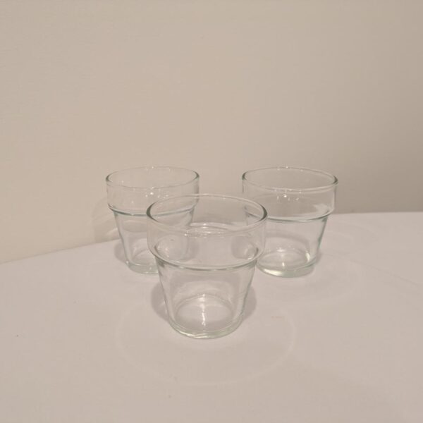 Glass votive candle holder