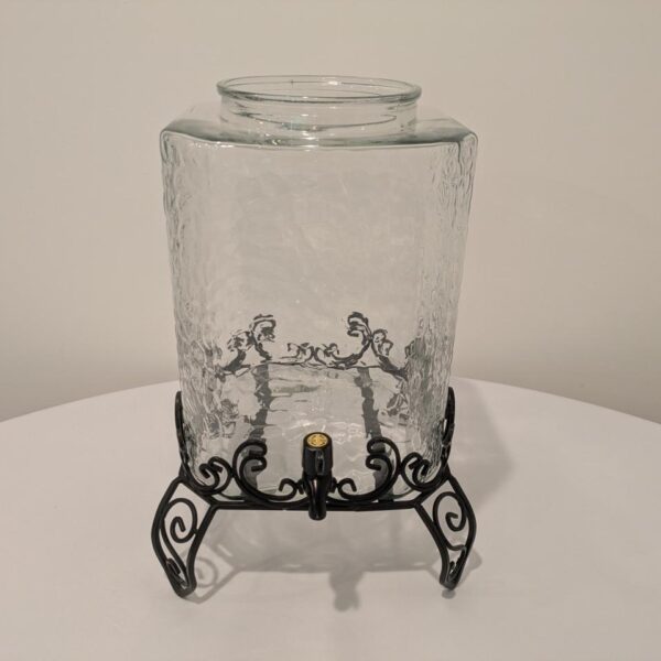 Glass beverage dispenser