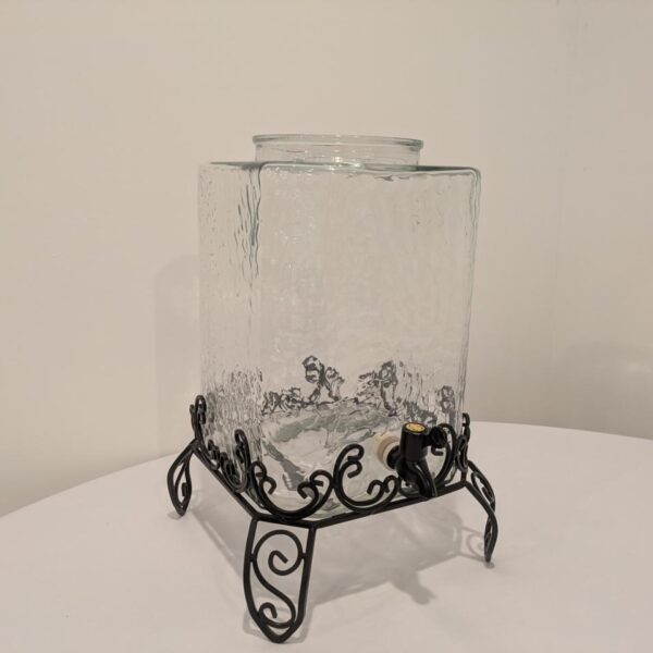 Glass beverage dispenser