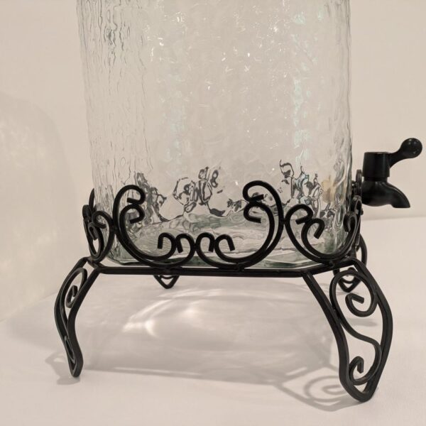 Glass beverage dispenser