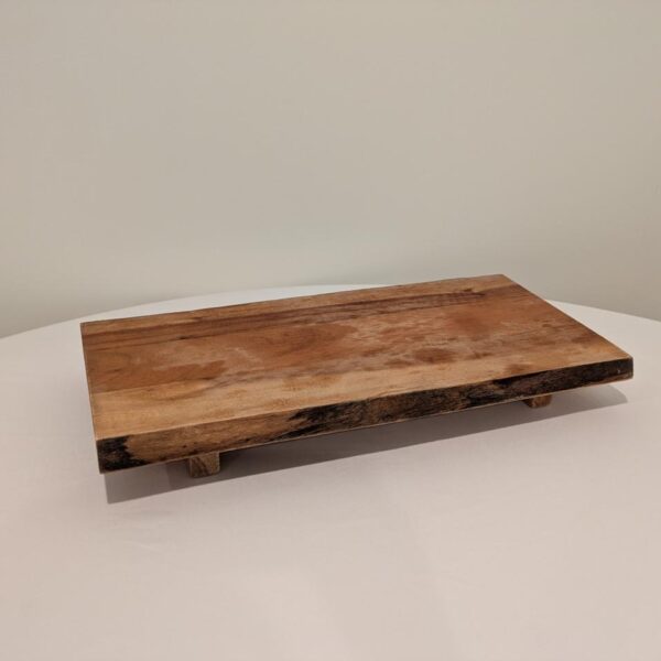 Wooden Plank, Footed, Charcuterie Board