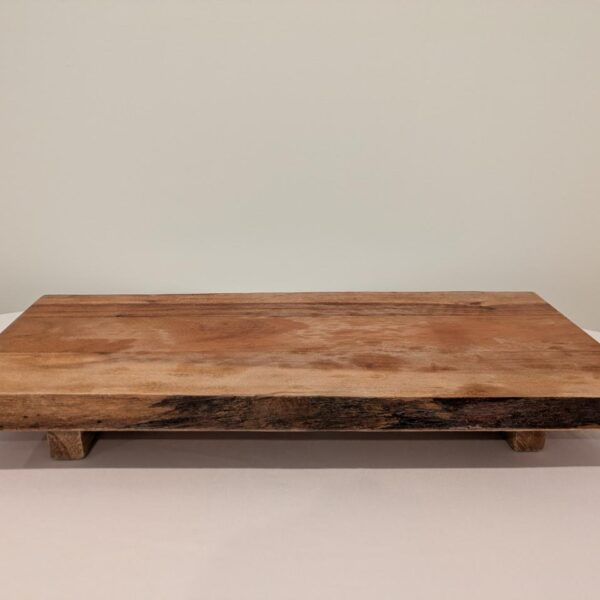 Wooden Plank, Footed, Charcuterie Board