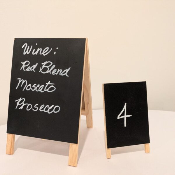 Easel Blackboard, 5" Tall