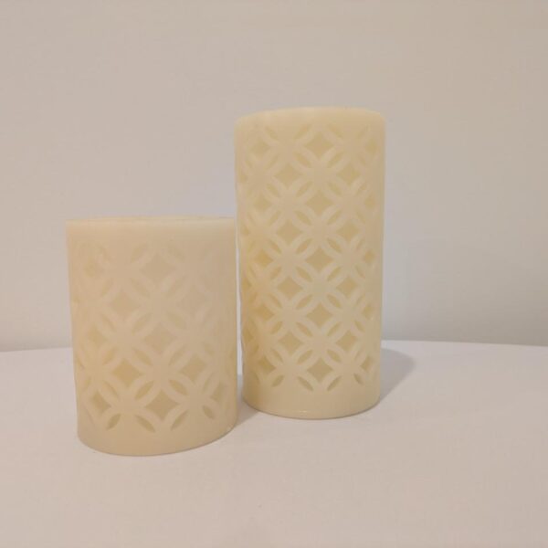 LED Pillar Candle, White