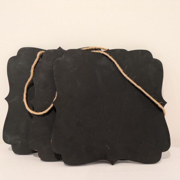 Blackboard Sign, Shaped, Twine Rope (Square, 4 Or Rectangular, 3)