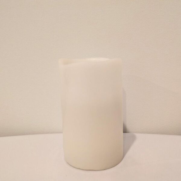 LED Pillar Candle, White